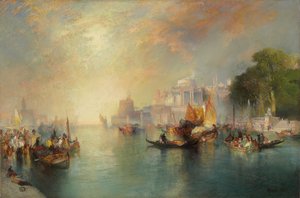 アラビアンナイトファンタジー、1886年 作： Thomas Moran
