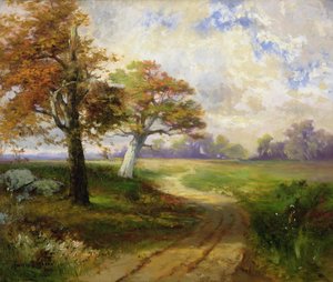 秋の風景 作： Thomas Moran