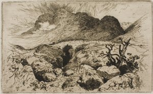 グレンコー峠の橋 作： Thomas Moran