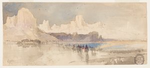 ユタ州南部、リオ バージン峡谷 作： Thomas Moran