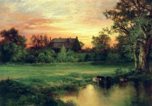 イーストハンプトン、ロングアイランド、1897年 作： Thomas Moran