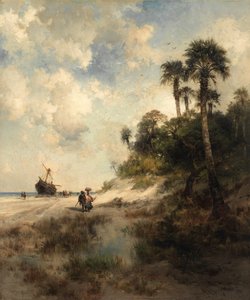 フロリダ州フォートジョージ島、1878年。 作： Thomas Moran