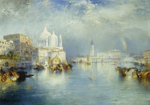 大運河、ヴェネツィア、1903 作： Thomas Moran