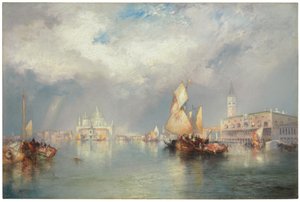 大運河、ヴェネツィア、1905 作： Thomas Moran