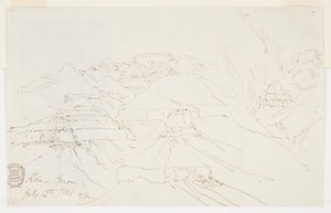 雨のグランドキャニオン 作： Thomas Moran