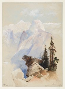 ハーフドーム、ヨセミテ 作： Thomas Moran