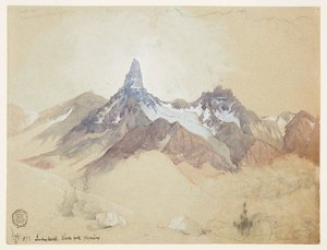 インデックス ピーク、クラークス フォーク、ワイオミング州 作： Thomas Moran