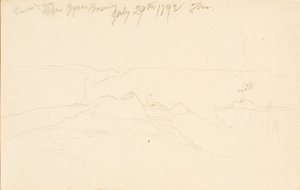 ライオネスと子グマ、アッパー・ガイザー・ベイスン 作： Thomas Moran