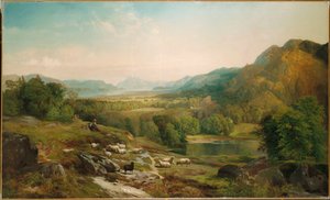 群れのマインド、c.1867 作： Thomas Moran