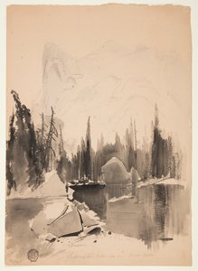 ミラー湖、ヨセミテ 作： Thomas Moran