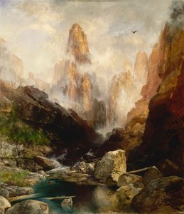 1892年、ユタ州カナブ・キャニオンの霧。
