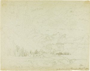クラークスフォークのサンシャインフォークにて 作： Thomas Moran