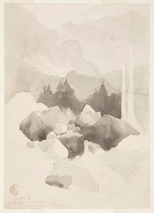 コロラド州ラクストンの研究 作： Thomas Moran