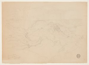雨のグランドキャニオン 作： Thomas Moran