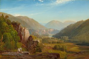 ジュニアータ、夕方、1864年。 作： Thomas Moran