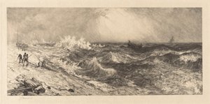 鳴り響く海 作： Thomas Moran
