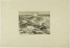 ナイアガラの上の急流 作： Thomas Moran