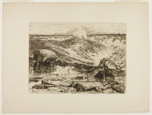 ナイアガラの上の急流 作： Thomas Moran