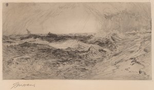 鳴り響く海 作： Thomas Moran