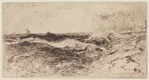 鳴り響く海 作： Thomas Moran