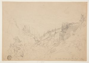 東からのティトン山脈 作： Thomas Moran