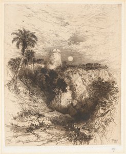コルテスの塔、メキシコ 作： Thomas Moran