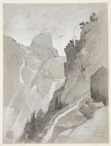バーナル滝、ヨセミテ 作： Thomas Moran
