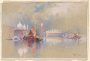 ヴェネツィアの眺め 作： Thomas Moran