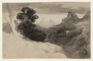 ワイオミング州ティートンの眺め 作： Thomas Moran