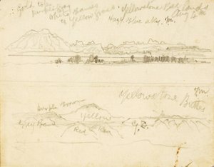 イエローストーン・バッドランド（とイエローストーン・バッツ 作： Thomas Moran