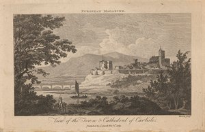カーライルの町と大聖堂の眺め 作： Thomas Morris
