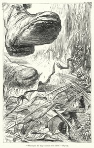 ジョナサン・スウィフトの『ガリバーズ・トラヴェルズ』のイラスト（彫刻）。 作： Thomas Morten