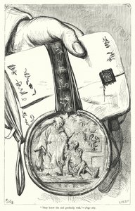 ジョナサン・スウィフトの『ガリバーズ・トラヴェルズ』のイラスト（彫刻）。 作： Thomas Morten