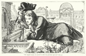ジョナサン・スウィフトの『ガリバーズ・トラヴェルズ』のイラスト（彫刻）。 作： Thomas Morten