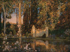 「思い出の庭」、1916-1917、c1930。 作： Thomas Mostyn