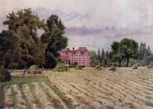 キュー・ガーデンズThe Palace（カラーリトグラフ 作： Thomas Mower Martin