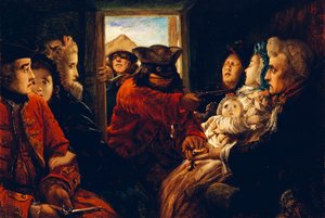 1760年を過ぎた旅、「あなたのお金かあなたの人生」、1861 作： Thomas Musgrave Joy