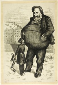法は彼に届くのか？ 作： Thomas Nast