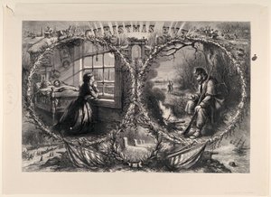 クリスマスイブは、ハーパーズウィークリー、1863年1月3日、1863年を発行しました。 作： Thomas Nast