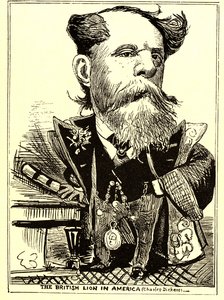 1867〜68年のアメリカのブリティッシュライオン 作： Thomas Nast