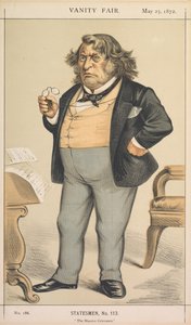 バニティフェア：政治家、No。113巨大な苦情、1872年。 作： Thomas Nast