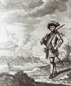 1671年、パナマの袋にいたヘンリーモーガン船長、1734年頃 作： Thomas Nicholls