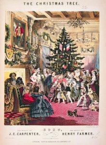J.E.カーペンター作、ヘンリー・ファーマー作曲の「クリスマス・ツリー」のスコアシートの表紙（カラー・リソ）（349724も参照）