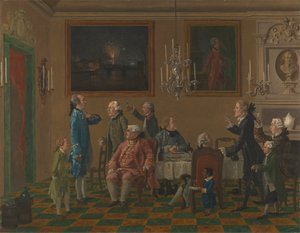 Cavalheiros britânicos na casa de Sir Horace Mann em Florença 作： Thomas Patch
