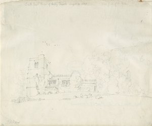 アーリー教会：鉛筆画、1837年9月4日 作： Thomas Peploe Wood