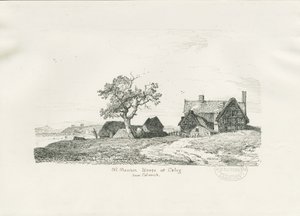 コルウィッチ-コーリーのオールドマナーハウス：ペンとインクの描画、1836 作： Thomas Peploe Wood