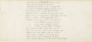 コルウィッチ-ウォルズレー記念碑の碑文：ペン、nd [1839]（原稿） 作： Thomas Peploe Wood