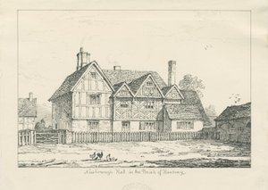 ニューボローホール：ペン画、1836年 作： Thomas Peploe Wood