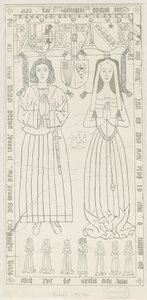 ペンクリッジ教会-リチャードリトルトンの墓：ペンとインクの描画、nd [1842-1845]（描画）