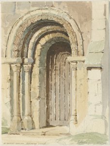 ロールストン教会：水彩画、184 [4] 作： Thomas Peploe Wood